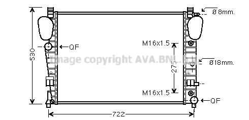 AVA QUALITY COOLING Radiators, Motora dzesēšanas sistēma MS2306